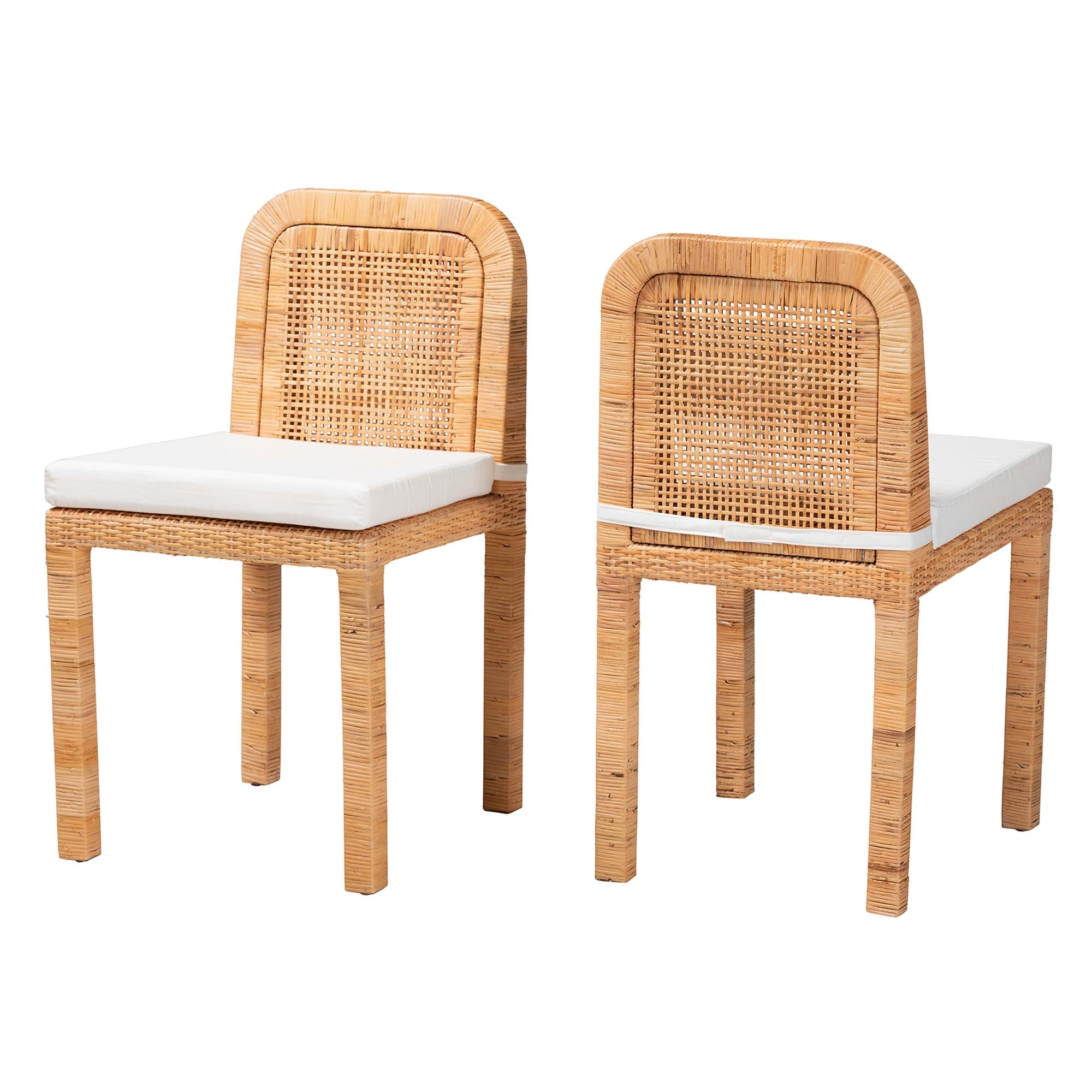 Amira Rattan Dining Chair (Set of 2)