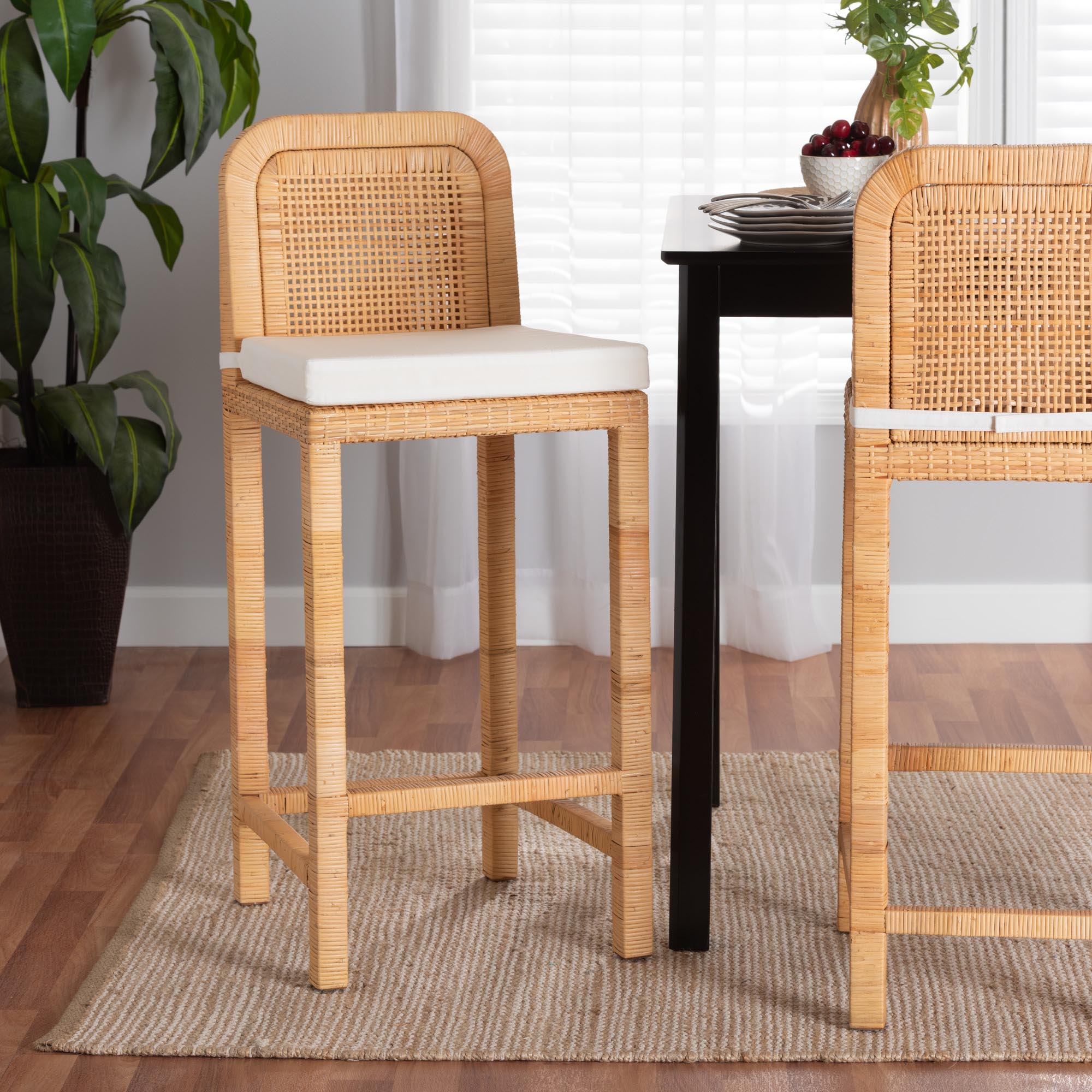 Amira Rattan Bar Stool