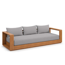 Load image into Gallery viewer, 94" Brentwood Outdoor Patio Acacia Wood Sofa