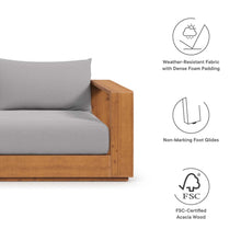 Load image into Gallery viewer, 94" Brentwood Outdoor Patio Acacia Wood Sofa