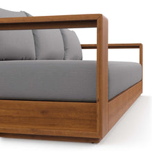 Load image into Gallery viewer, 94" Brentwood Outdoor Patio Acacia Wood Sofa
