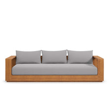 Load image into Gallery viewer, 94" Brentwood Outdoor Patio Acacia Wood Sofa