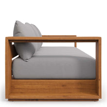 Load image into Gallery viewer, 94" Brentwood Outdoor Patio Acacia Wood Sofa