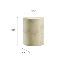 Load image into Gallery viewer, Powell 16" Round Burl Wood Side Table
