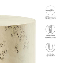 Load image into Gallery viewer, Powell 16" Round Burl Wood Side Table