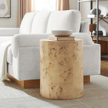 Load image into Gallery viewer, Powell 16" Round Burl Wood Side Table