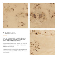 Load image into Gallery viewer, Powell 16" Round Burl Wood Side Table