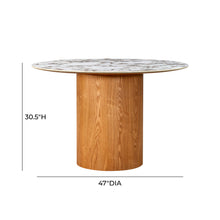 Load image into Gallery viewer, Tamara Marble Ceramic Round Dinette Table
