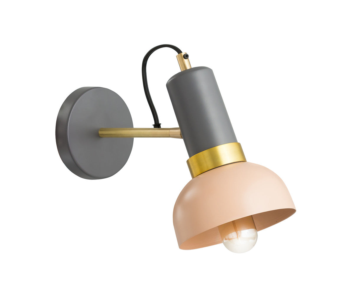 Juku Blush and Grey Wall Sconce
