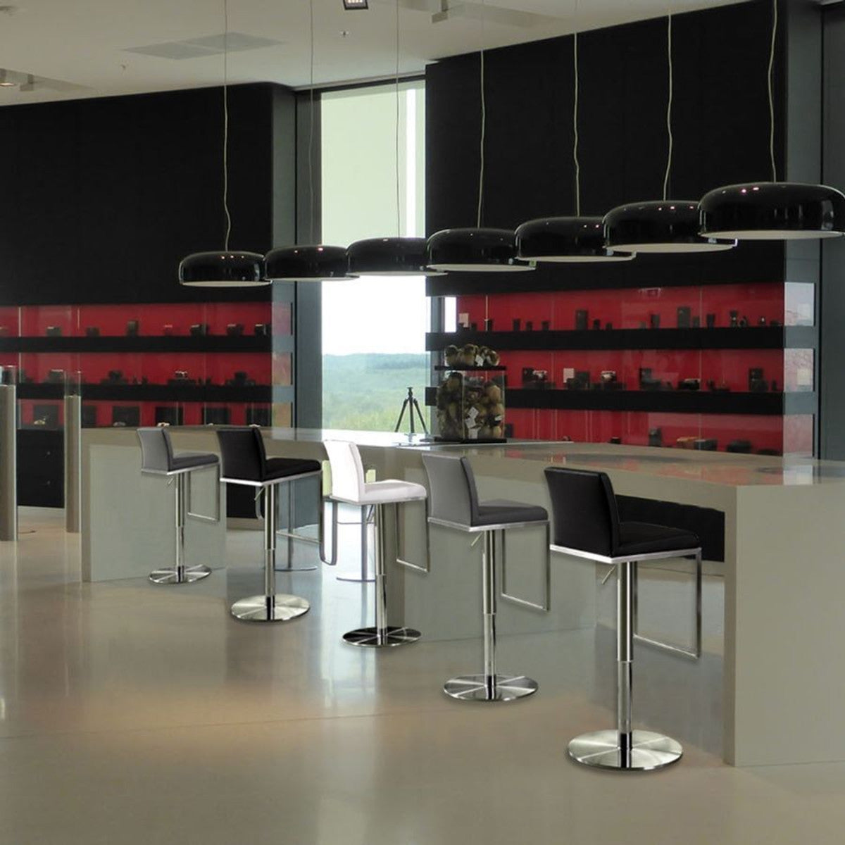 Amalfi Steel Adjustable Barstool