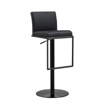 Load image into Gallery viewer, Amalfi Black on Black Steel Barstool