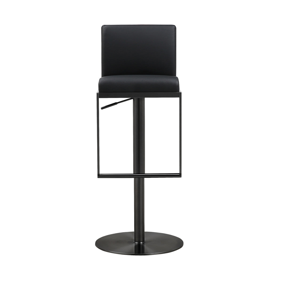 Amalfi Black on Black Steel Barstool