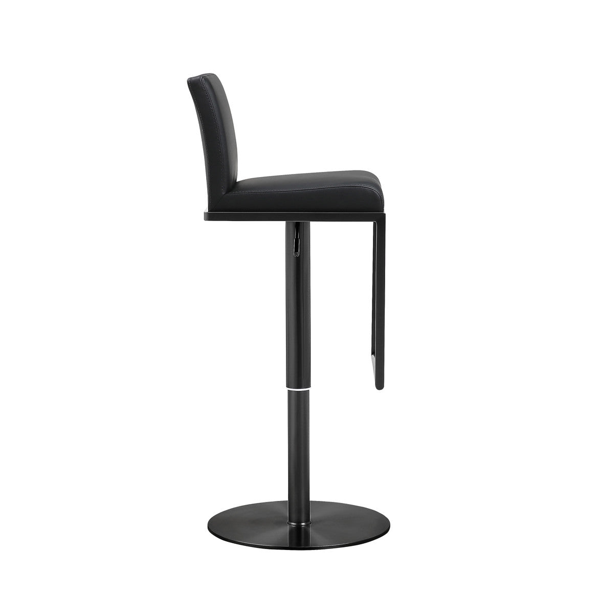 Amalfi Black on Black Steel Barstool
