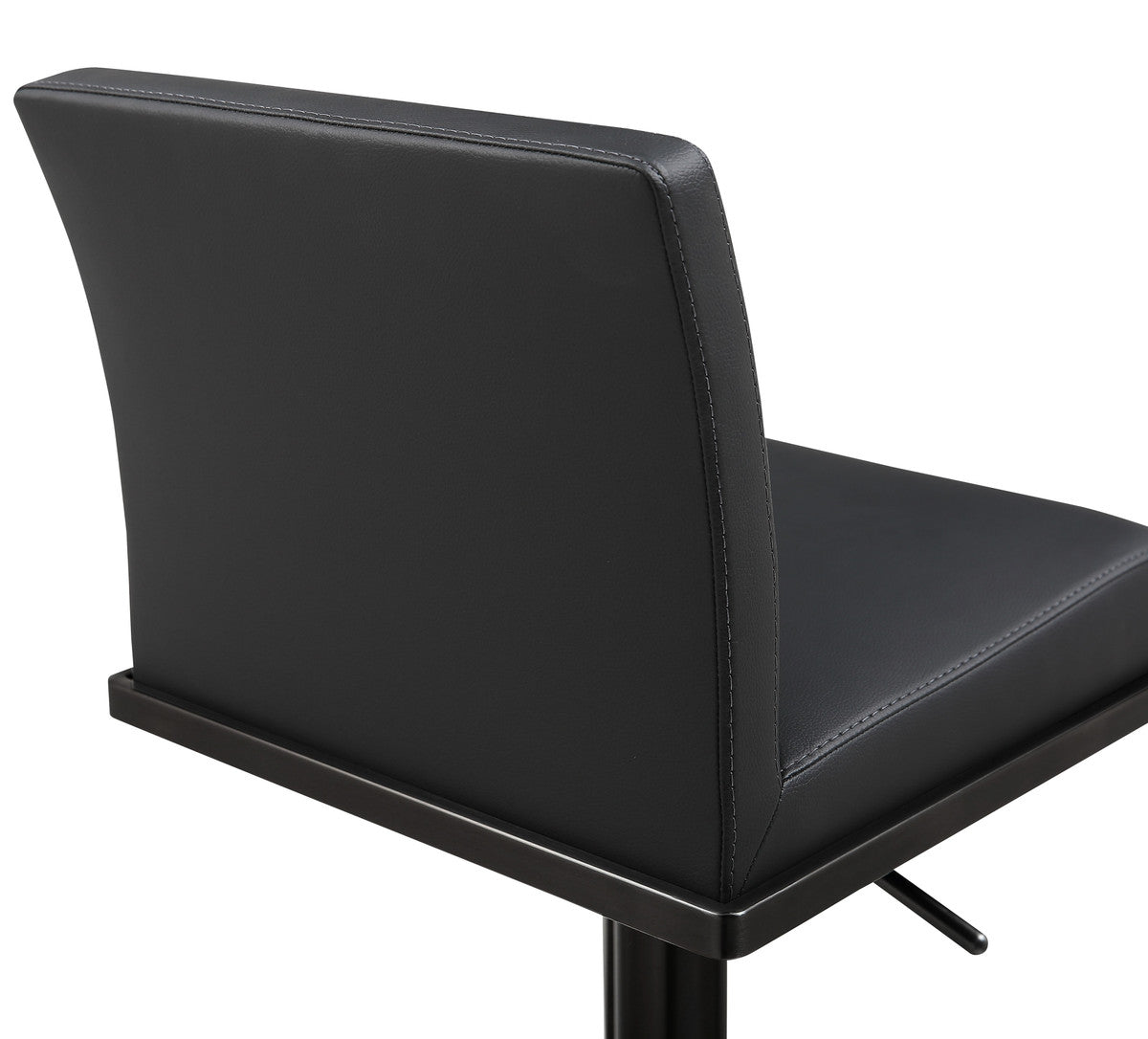 Amalfi Black on Black Steel Barstool