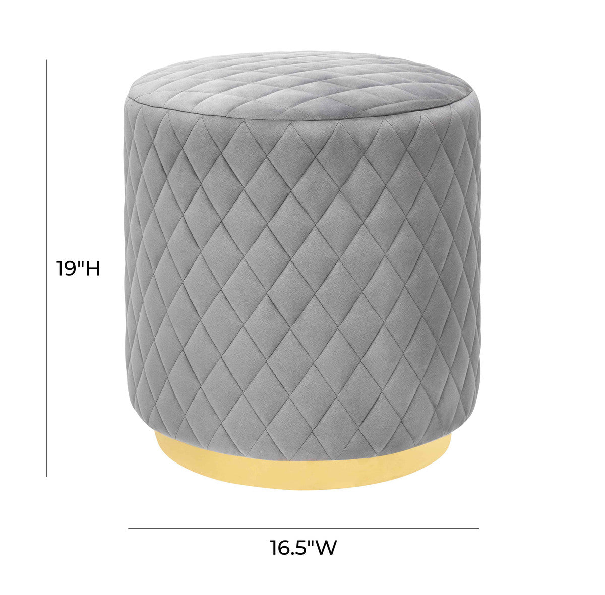 Abir Velvet Ottoman