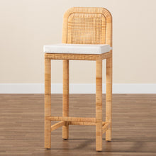 Load image into Gallery viewer, Amira Rattan Bar Stool