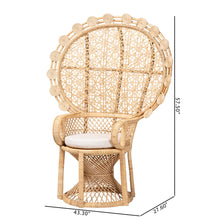 Load image into Gallery viewer, Peacock Chair Rattan