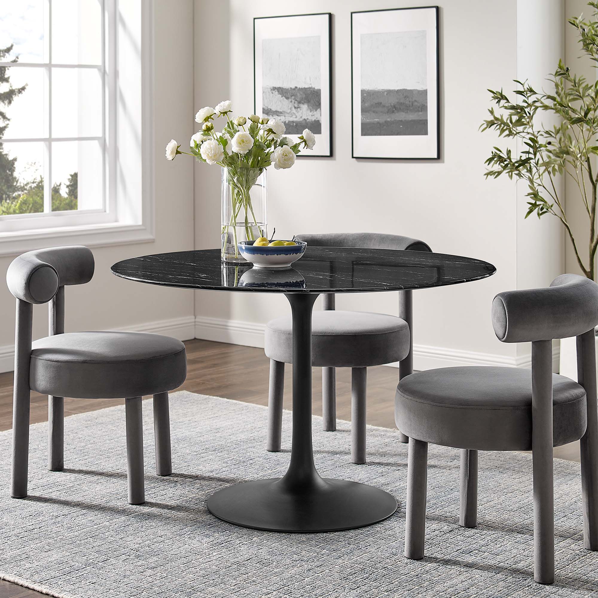 48_Faux_Marble_Top_Black_Base_Tulip_