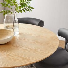 Load image into Gallery viewer, 48&quot; Tulip Dining Table Natural Top with Gold Base