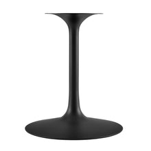Load image into Gallery viewer, 48&quot; marble tulip table black base with black top