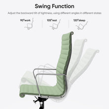 Load image into Gallery viewer, Ribbed Back Office Chair Leather High Back