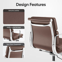 Load image into Gallery viewer, Soft Paded Leather Office Chair