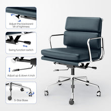 Load image into Gallery viewer, Soft Paded Leather Office Chair