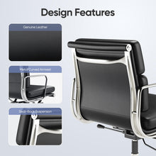 Load image into Gallery viewer, Soft Paded Leather Office Chair