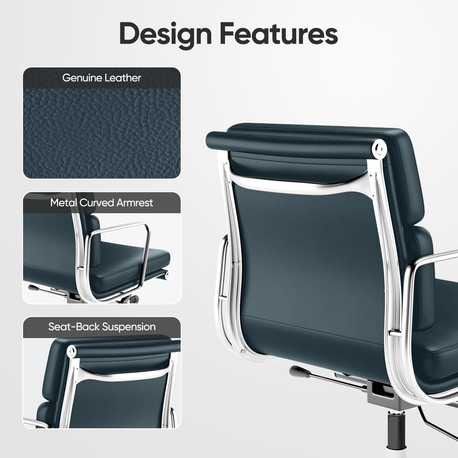 Soft Paded Leather Office Chair
