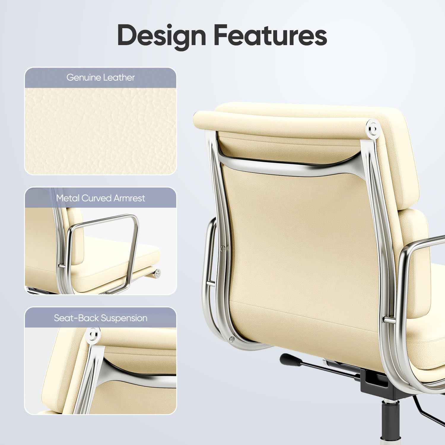 Soft Paded Leather Office Chair