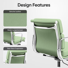 Load image into Gallery viewer, Soft Paded Leather Office Chair