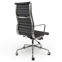 Load image into Gallery viewer, Ribbed Back Office Chair Leather High Back