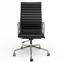 Load image into Gallery viewer, Ribbed Back Office Chair Leather High Back