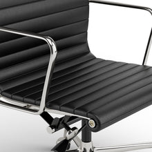 Load image into Gallery viewer, Ribbed Back Office Chair Leather High Back