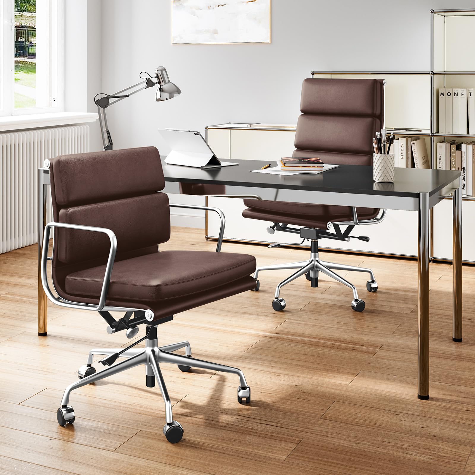 Soft Paded Leather Office Chair