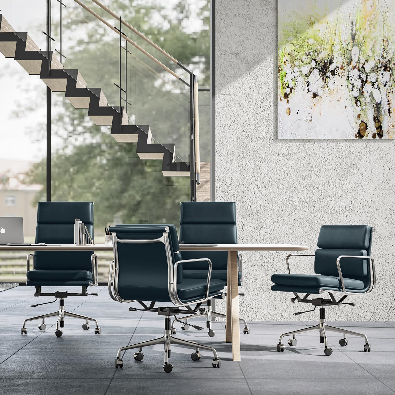 Soft Paded Leather Office Chair