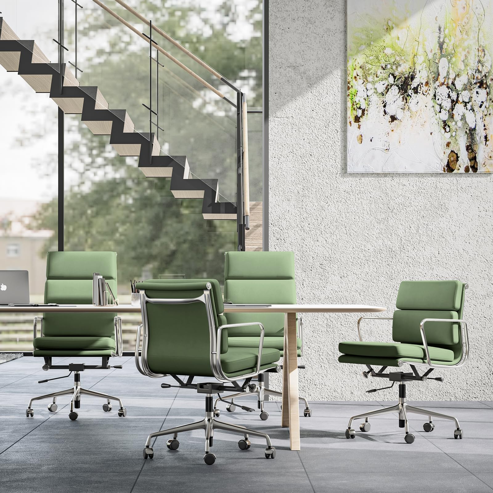 Soft Paded Leather Office Chair