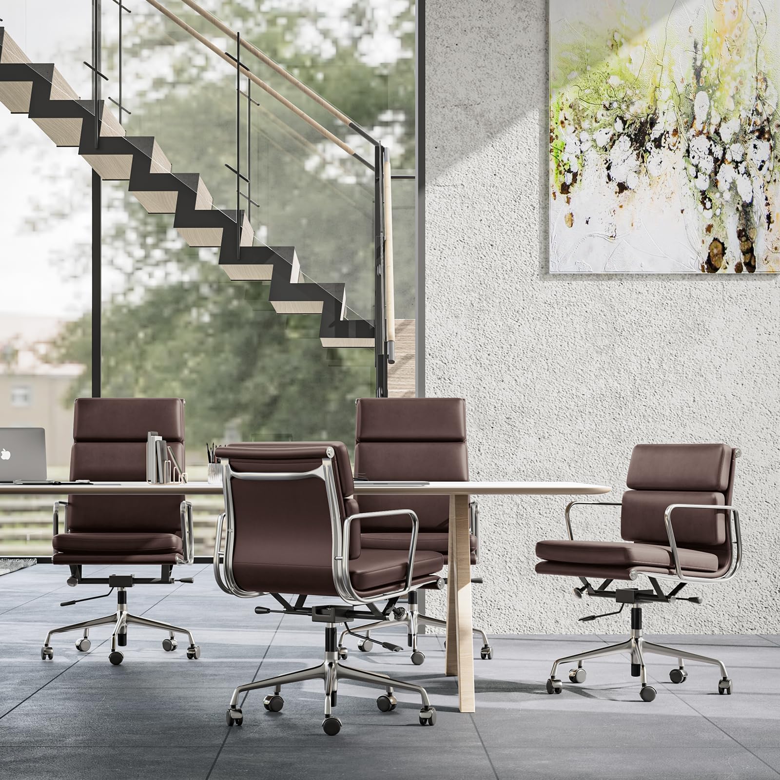 Soft Paded Leather Office Chair