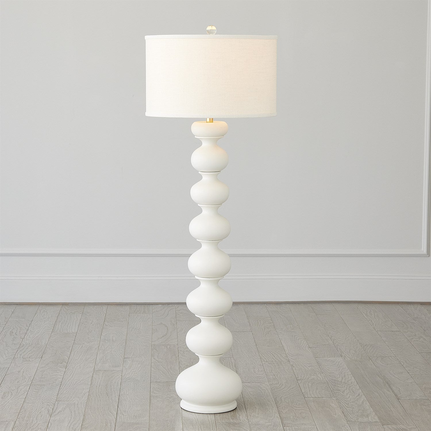 Stacked Bulb Lamps-Matte White