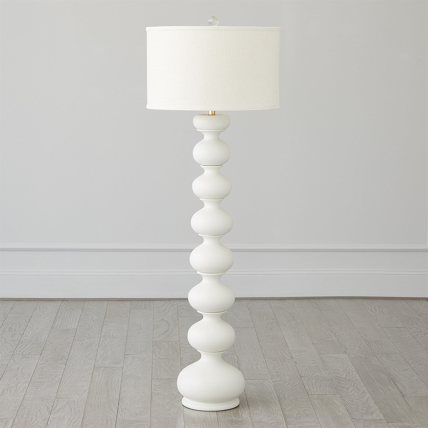 Stacked Bulb Lamps-Matte White