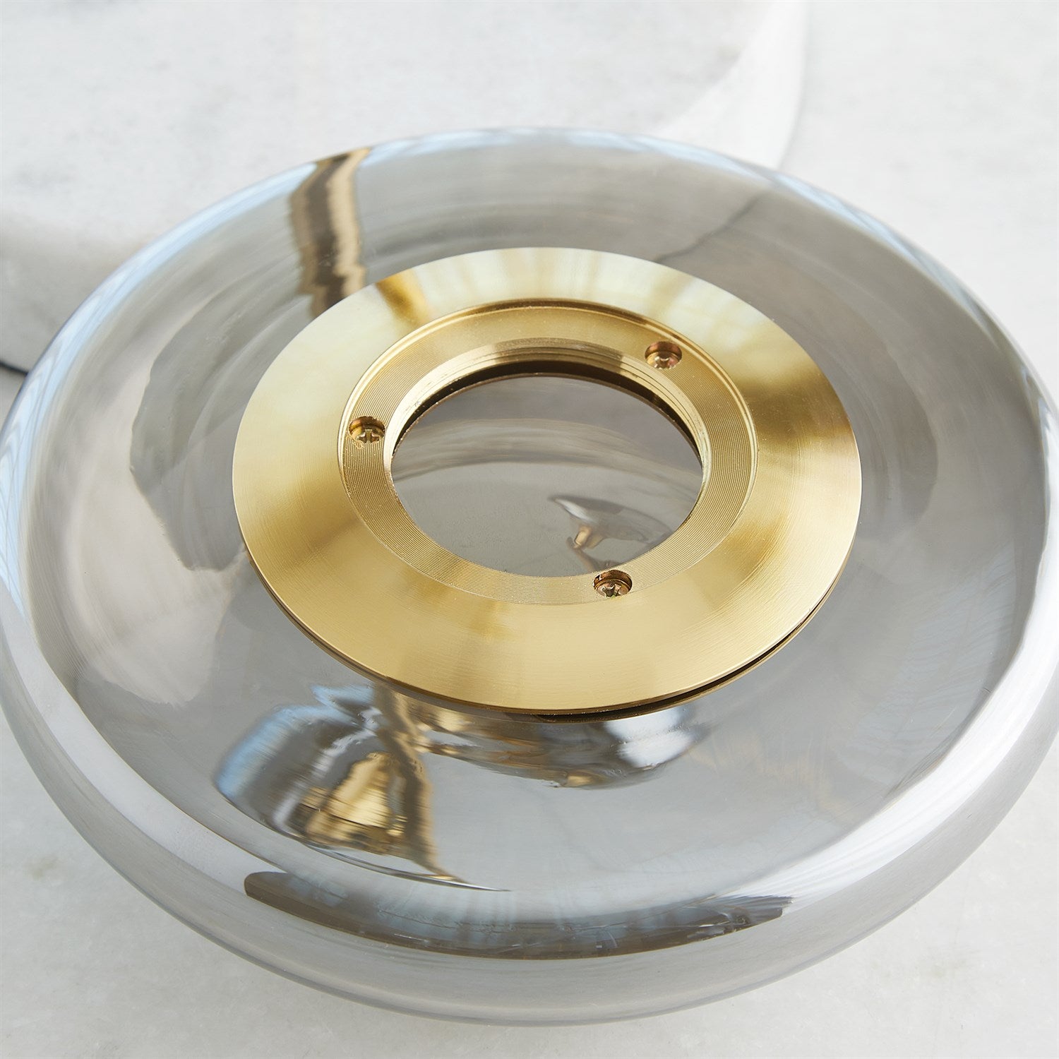 Stellar Floor Lamp-Smoke/Brass