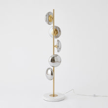 Load image into Gallery viewer, Stellar Floor Lamp-Smoke/Brass