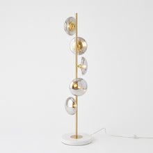 Load image into Gallery viewer, Stellar Floor Lamp-Smoke/Brass
