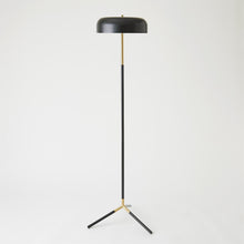 Load image into Gallery viewer, Dome Floor Lamp-Black/Brass
