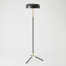 Load image into Gallery viewer, Dome Floor Lamp-Black/Brass