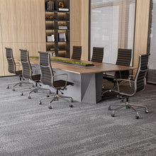 Load image into Gallery viewer, Ribbed Back Office Chair Leather High Back