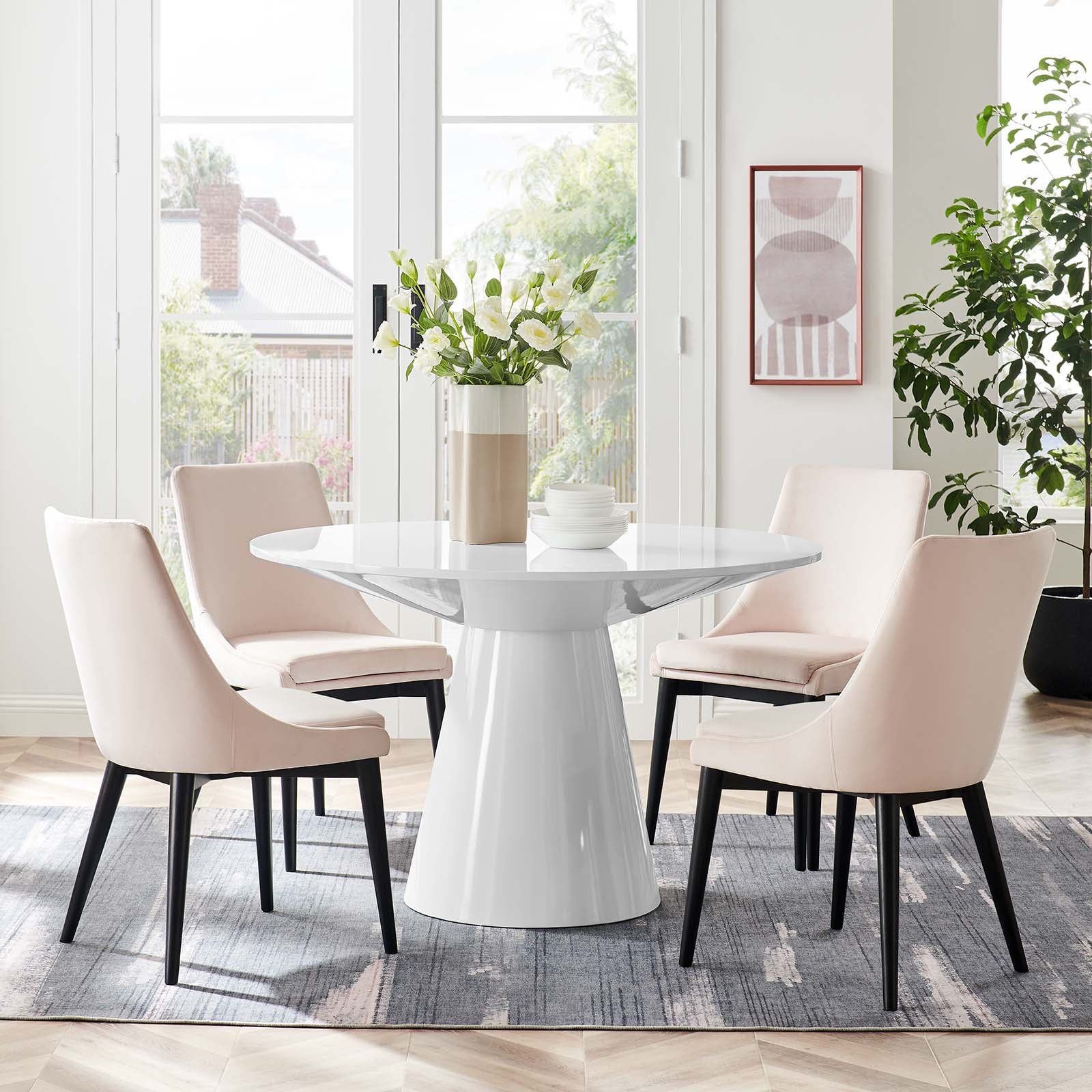 Anita 47" Round Dining Table