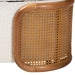 Load image into Gallery viewer, Basel Cream Boucle Fabric Storage Bench with Woven Rattan
