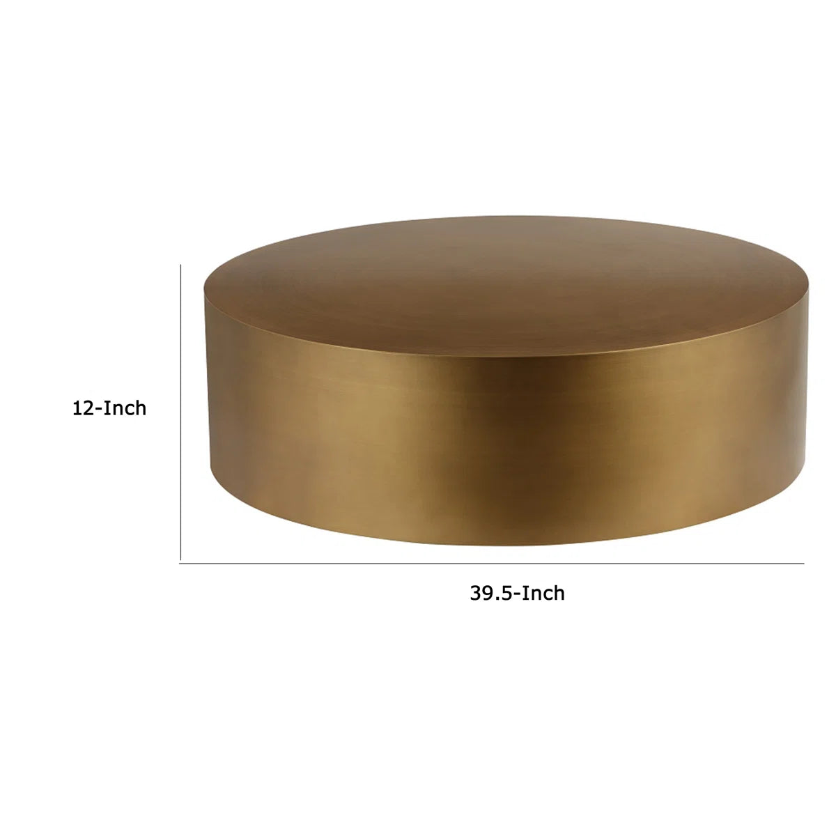 Round Brass Coffee Table
