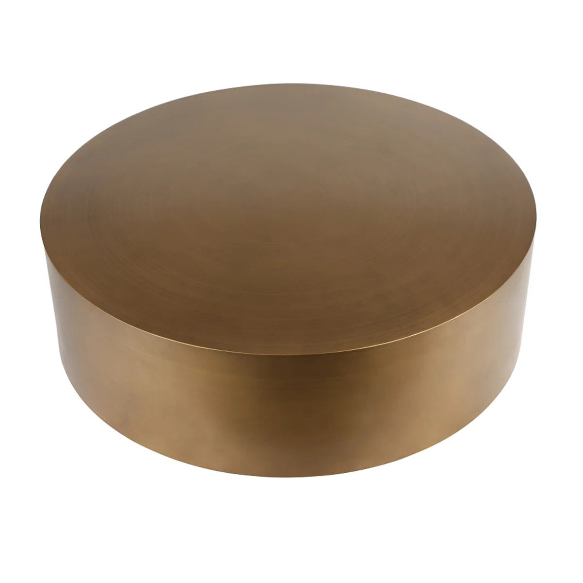 Round Brass Coffee Table